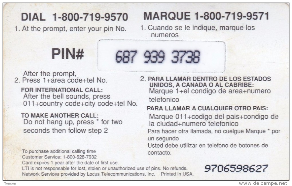 United States, CallPlus, New Amigo - Plane And Flags, 2 Scans. - [3] Tarjetas Magnéticas