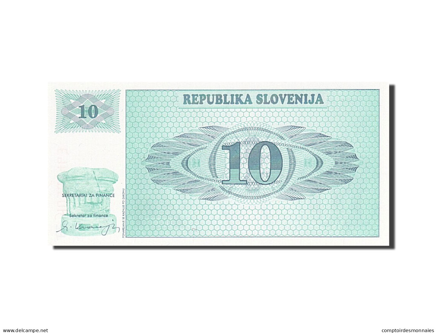 Billet, Slovénie, 10 (Tolarjev), 1990-1992, 1990, KM:4a, NEUF - Slovenia