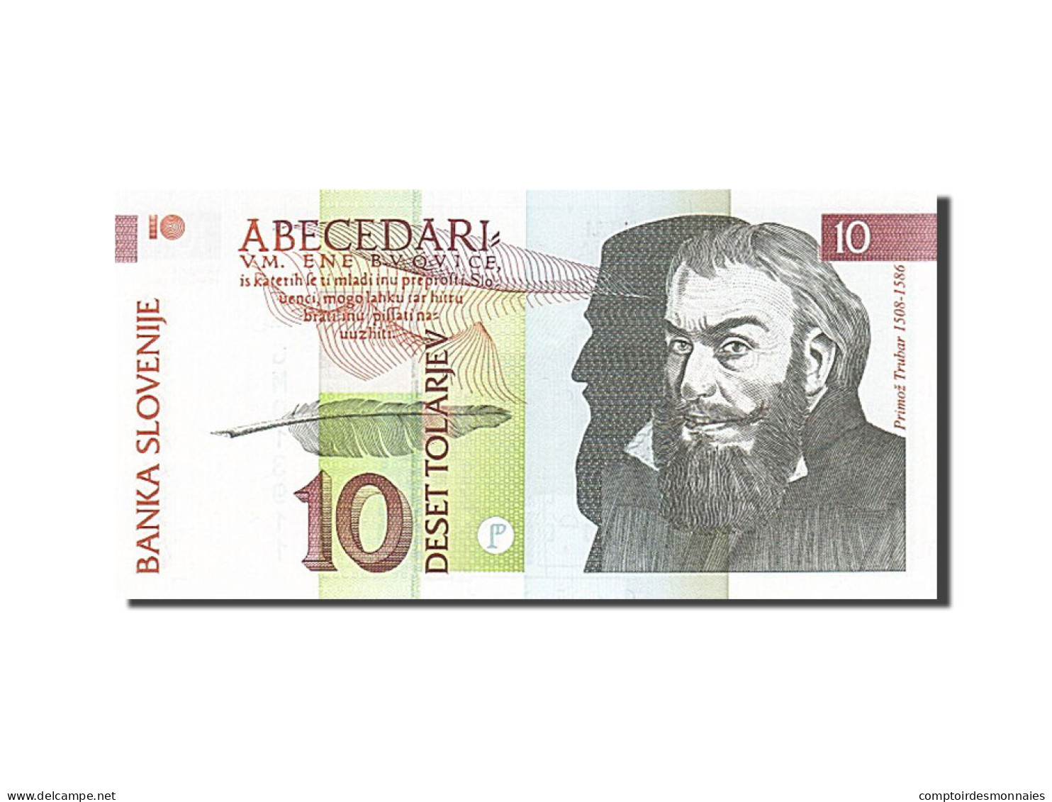 Billet, Slovénie, 10 Tolarjev, 1992-1993, 1992-01-15, KM:11a, NEUF - Slovénie