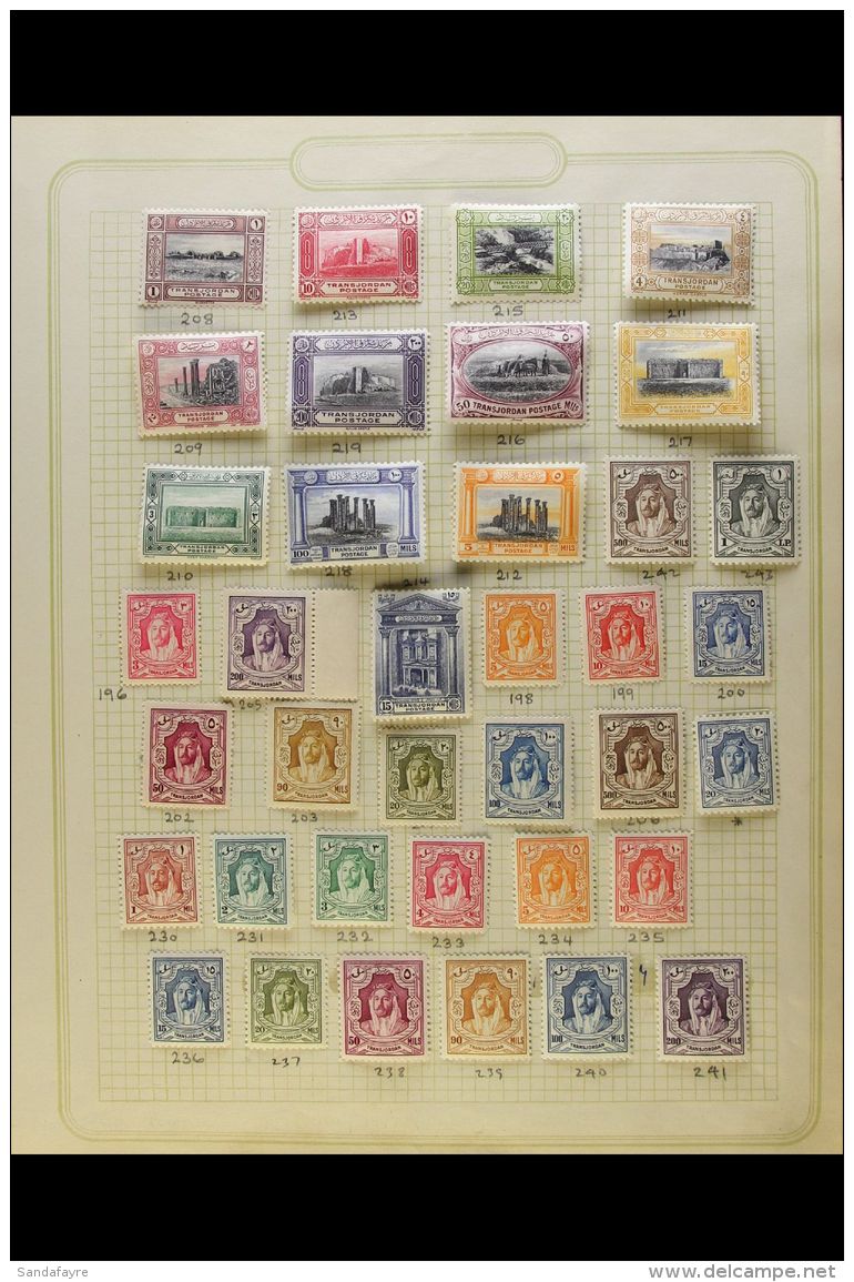 1920-1946 VERY FINE MINT All Different Collection. With 1920 Range To 20p; 1924 (Sept-Nov)range To 5p; 1925 (Aug)... - Jordania