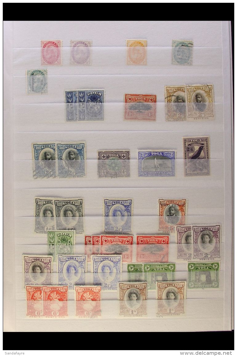 1886 To 1980's COLLECTION Displayed In A Stockbook, Mint, Never Hinged Mint And Used, Chiefly Fine Condition. Note... - Tonga (...-1970)