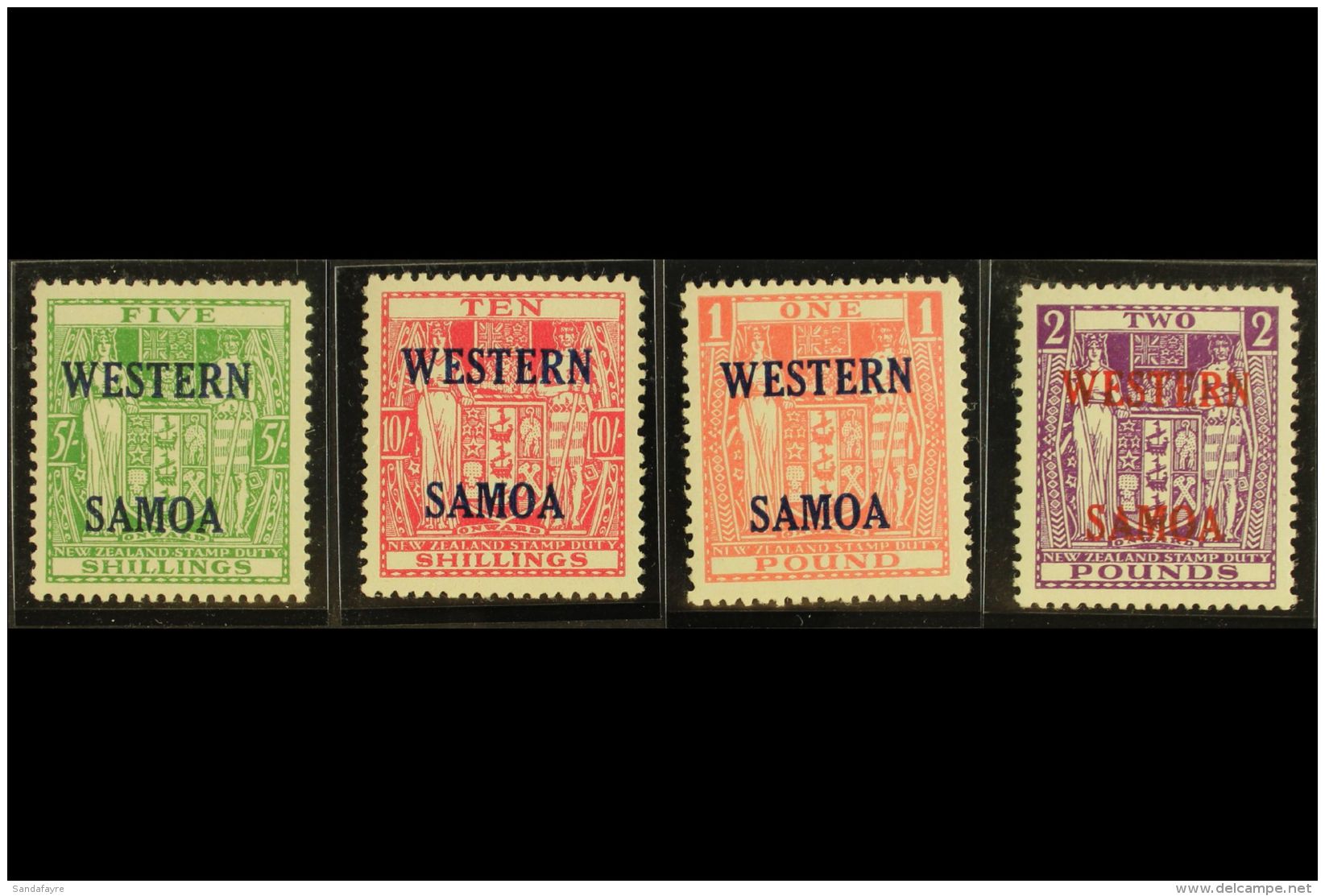 1955 Postal Fiscal Complete Set, SG 232/235, Never Hinged Mint. (4 Stamps) For More Images, Please Visit... - Samoa