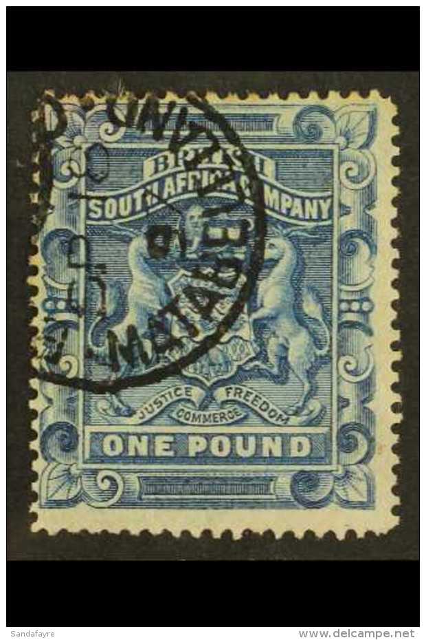 1892-93 &pound;1 Deep Blue, SG 10, Fine Used. For More Images, Please Visit... - Otros & Sin Clasificación