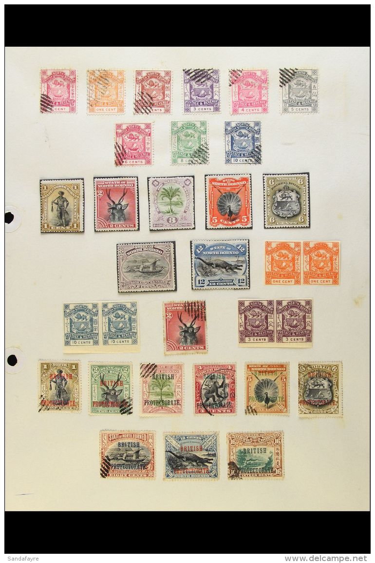 MALAYSIA, MALAYAN STATES &amp; AREAS 1880's-1970's MINT &amp; USED COLLECTION On Leaves, Inc Brunei 1947-51 To $5... - Other & Unclassified