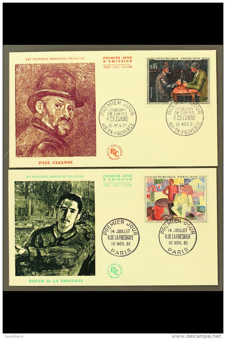 1961 French Art Complete Set (Yvert 1319/22, SG 1551/54), Superb Used Across Four Illustrated Unaddressed First... - Other & Unclassified