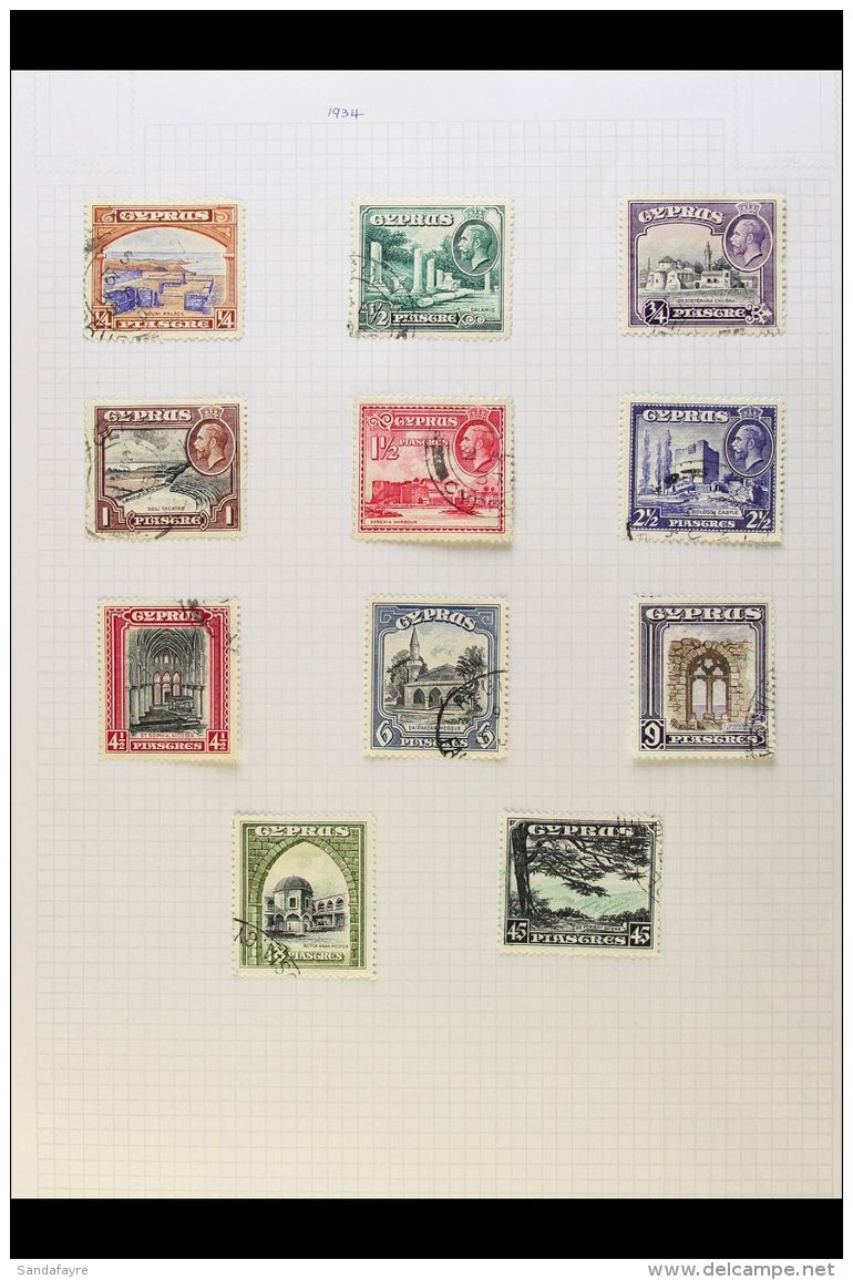 1928-1935 FINE USED With 1928 Anniversary Of British Rule Set To 45pi, 1934 Pictorial Definitives Complete Set,... - Other & Unclassified