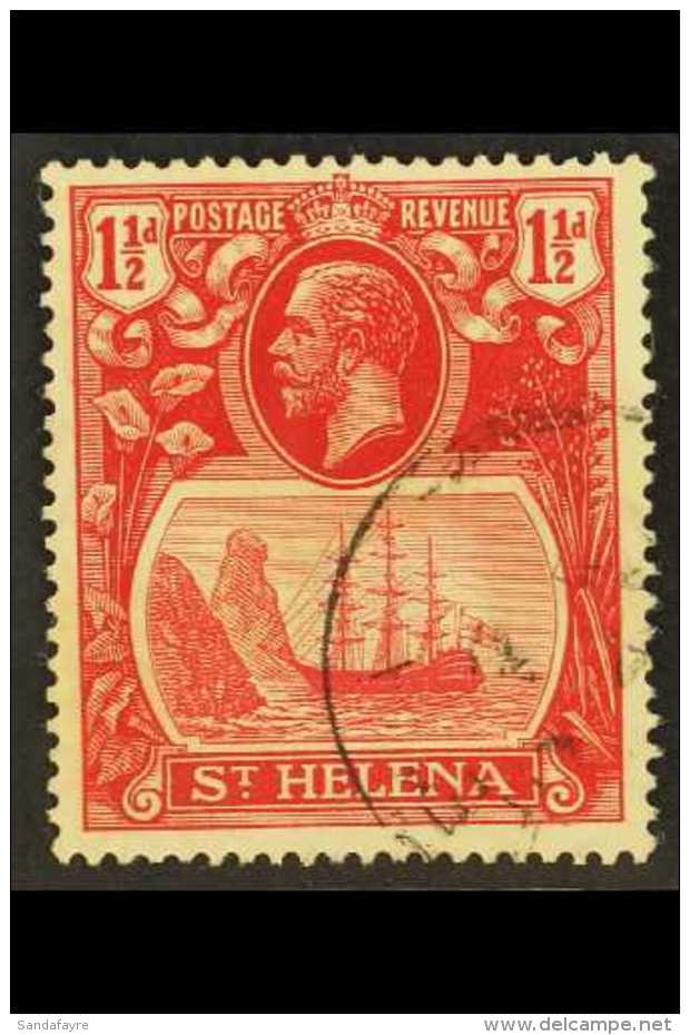 1922-37 1&frac12;d Deep Carmine-red, SG 99e, Fine Cds Used For More Images, Please Visit... - Isola Di Sant'Elena