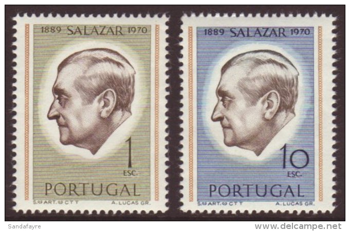 1971 1E &amp; 10E Salazar Perf 12,SG 1422a+1424a,Mi 1136A+1138A,NHM,2 For More Images, Please Visit... - Otros & Sin Clasificación