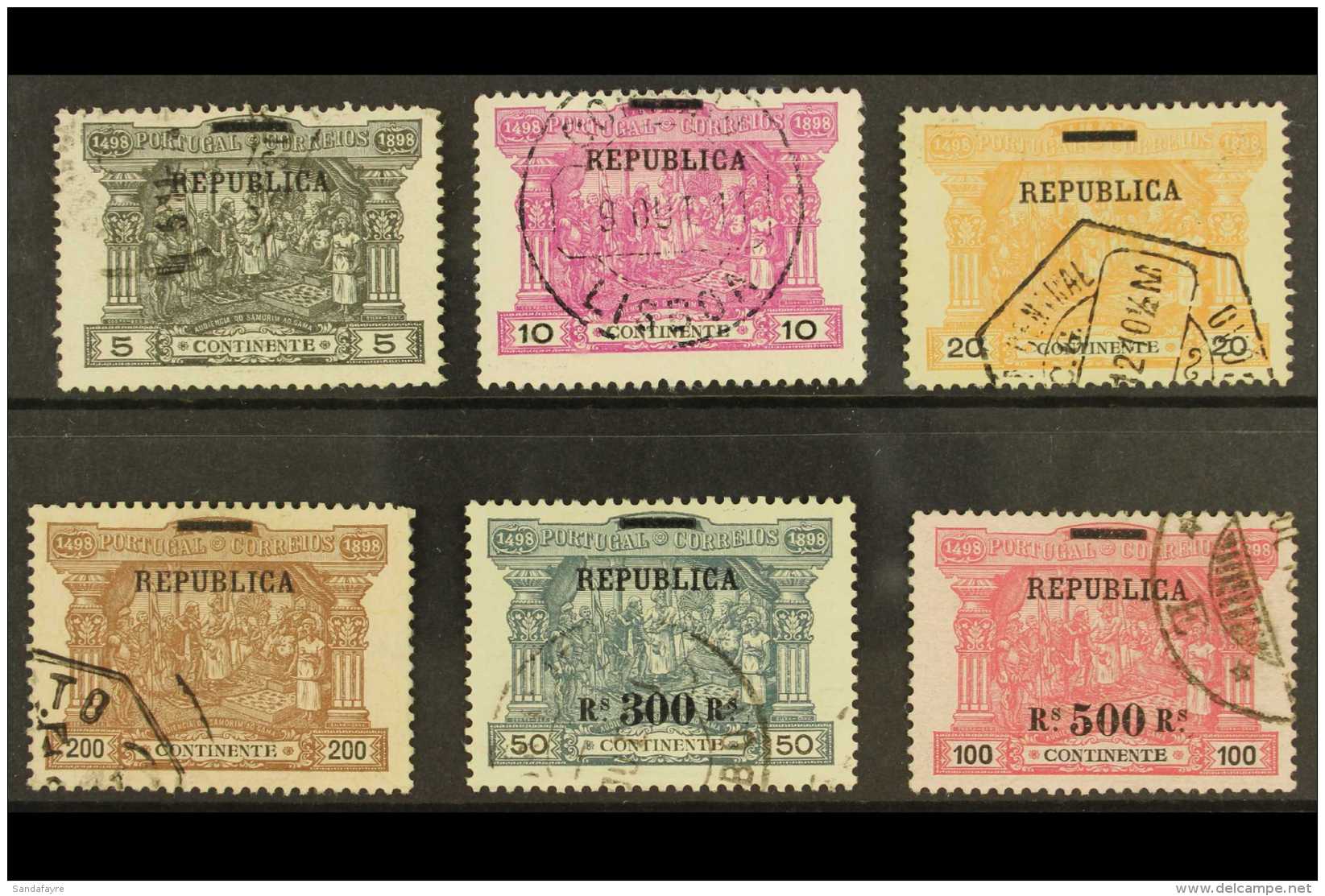 1911 Republica Optd Set, Mi 190/5, Fine Used (6 Stamps) For More Images, Please Visit... - Otros & Sin Clasificación