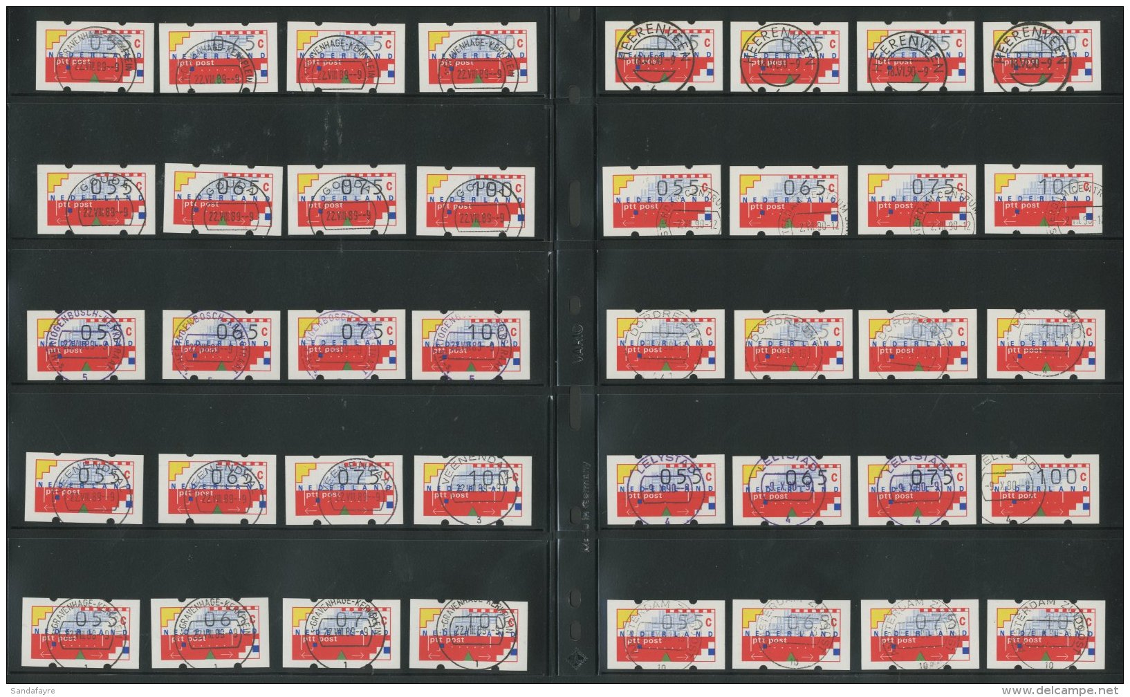 FRAMA LABELS 1989-90 Vfu Colln,diff Vals &amp; Town FDI Cds's (66) For More Images, Please Visit... - Otros & Sin Clasificación