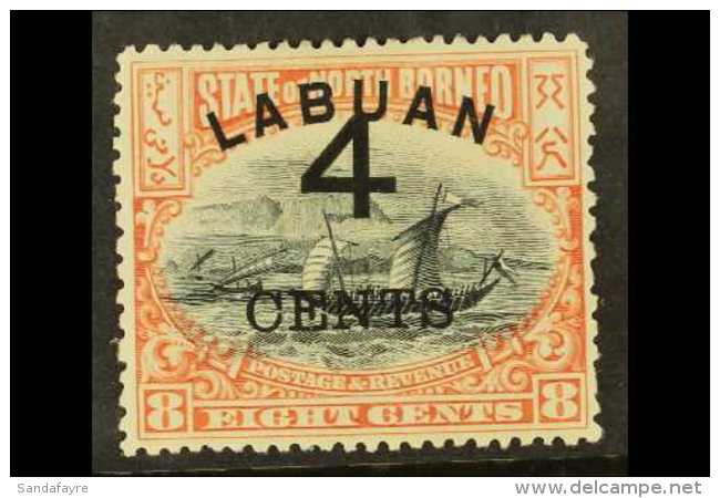 1899 4c On 8c Rose-red, SG 104, Fine Mint. For More Images, Please Visit... - Nordborneo (...-1963)