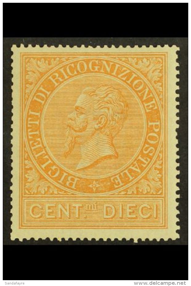 RECOGNITION 1894 10c Orange Ochre, Sass 1,  NHM. Cat &euro;600 (&pound;455) For More Images, Please Visit... - Sin Clasificación