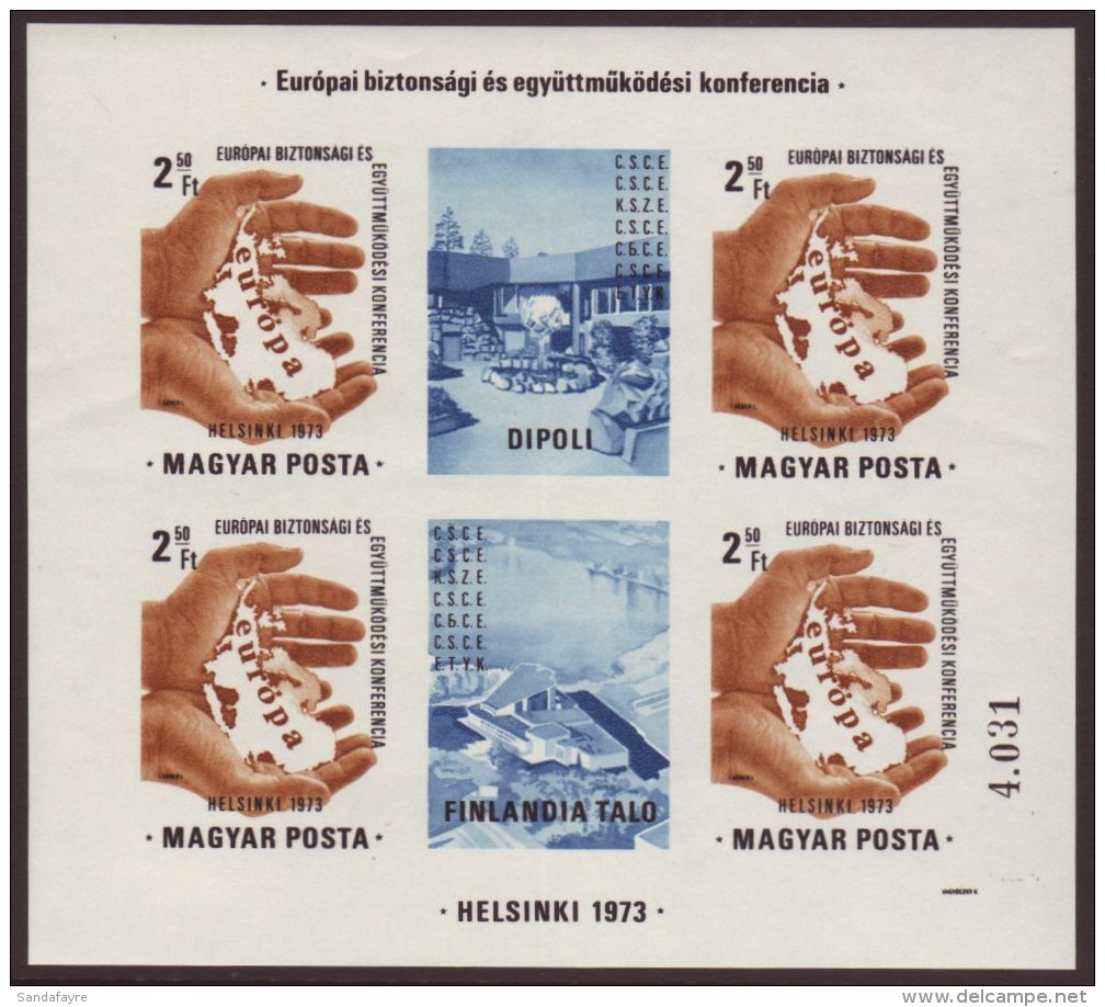 1973 European Conference IMPERF Mini-sheet,Mi Bl 99 B, NHM For More Images, Please Visit... - Otros & Sin Clasificación