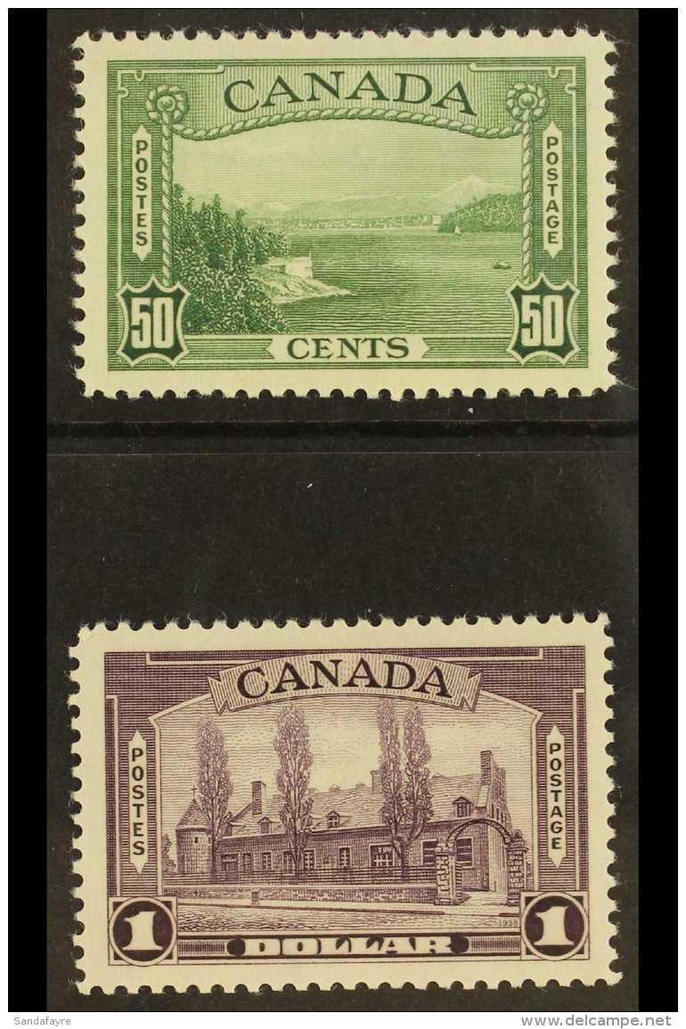 1937-8 50c Green &amp; $1 Violet SG 366/7 NHM (2) For More Images, Please Visit... - Other & Unclassified