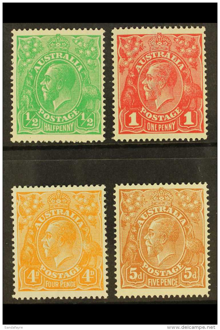 1914-20 KGV Heads Set, SG 20/23, Vfm, Fresh (4) For More Images, Please Visit... - Otros & Sin Clasificación