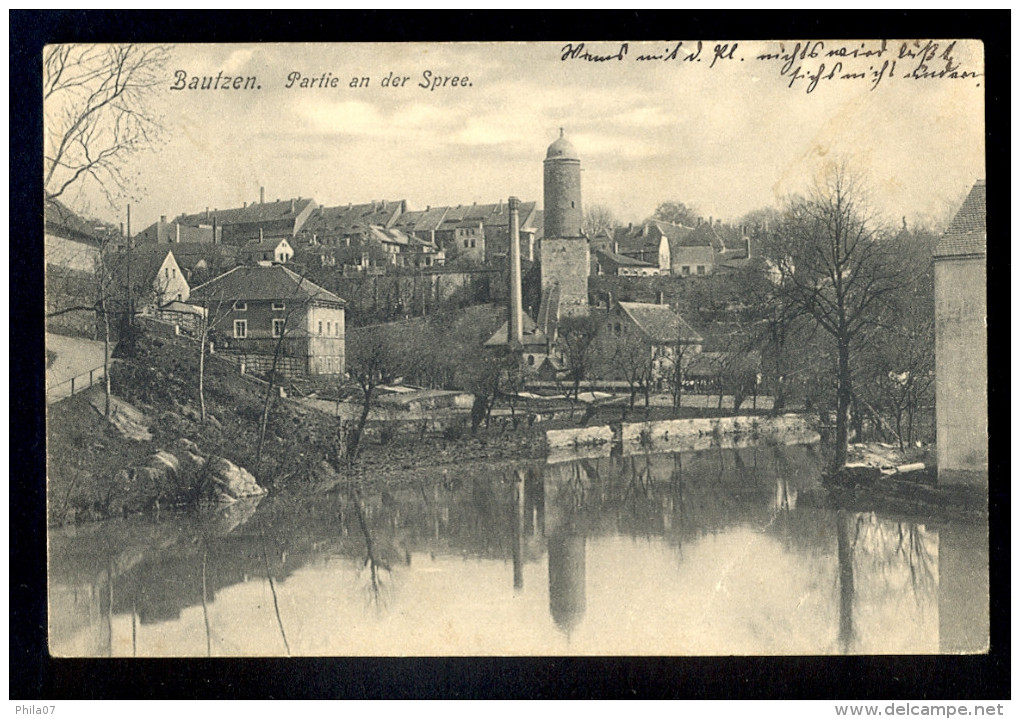 Bautzen Partie An Der Spree / Postcard Circulated, 2 Scans - Bautzen