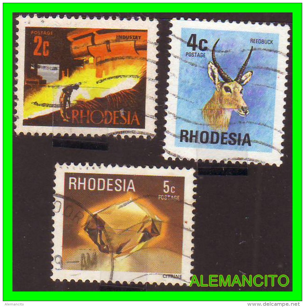 GRAN BRETAÑA  ( DHODESIA ) 3 SELLOS AÑO 1979 - Northern Rhodesia (...-1963)