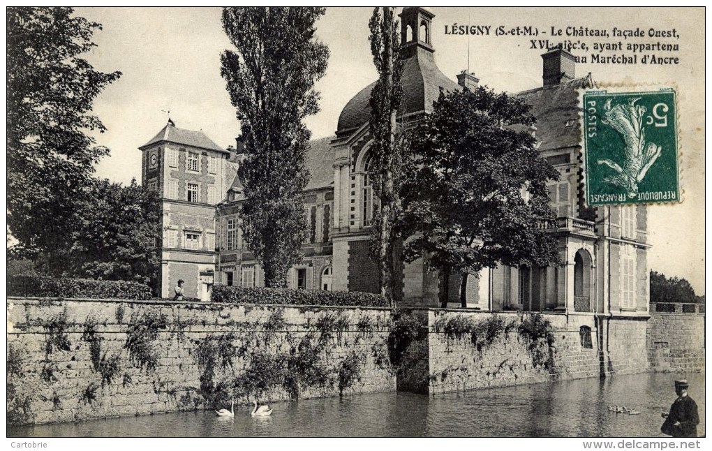 77 - LÉSIGNY - Le Château, Façade Ouest, XVIè Siècle, Ayant Appartenu Au Maréchal D'Ancre - Lesigny