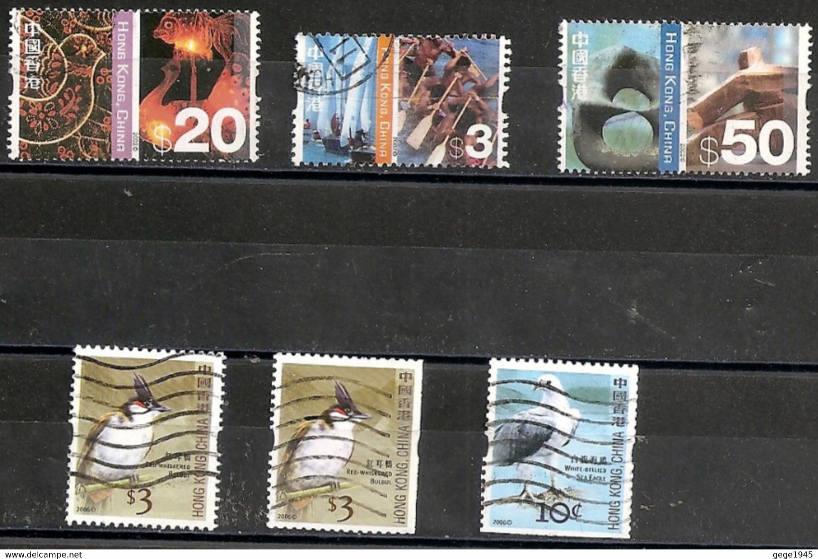 6  Timbres Oblitérés Différents - Gebraucht