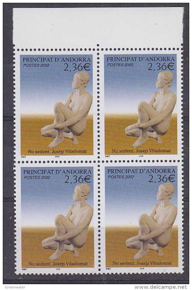 Andorra Fr. 2002 Nu Sedent 1v  Bl Of 4  ** Mnh (30511B) - Ungebraucht