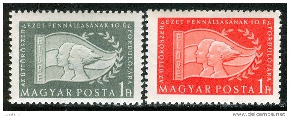 HUNGARY-1956. Pioneer Movement,10th Anniversary Cpl.Set MNH!!! - Ungebraucht