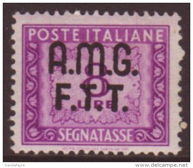 ZONE A POST DUE 1947-49 8L Lilac, Sass 11, NHM. For More Images, Please Visit... - Altri & Non Classificati