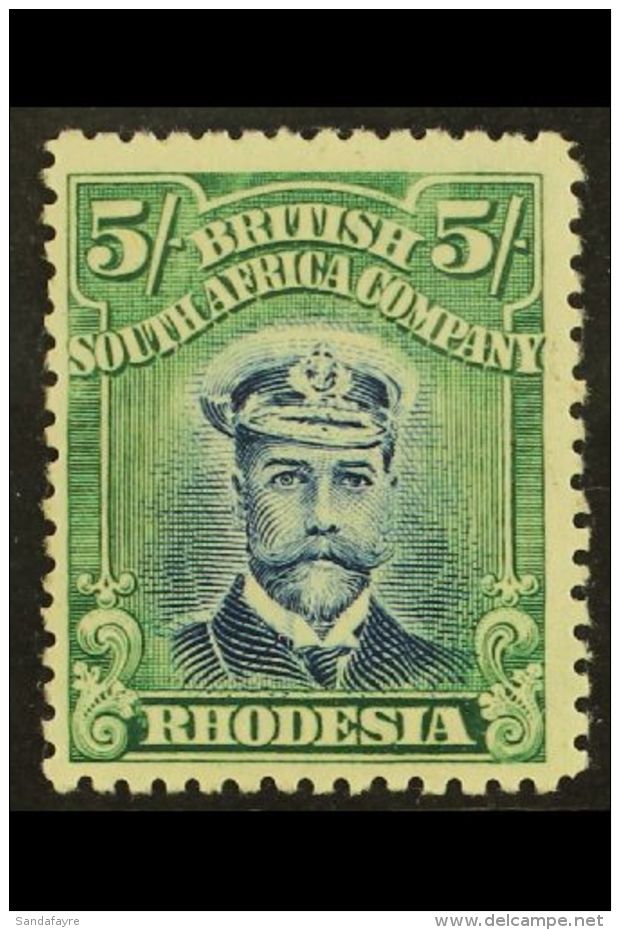 1919 5s Deep Blue And Blue Green, Die III, Perf 14, SG 275, Very Fine And Fresh Mint. For More Images, Please... - Autres & Non Classés
