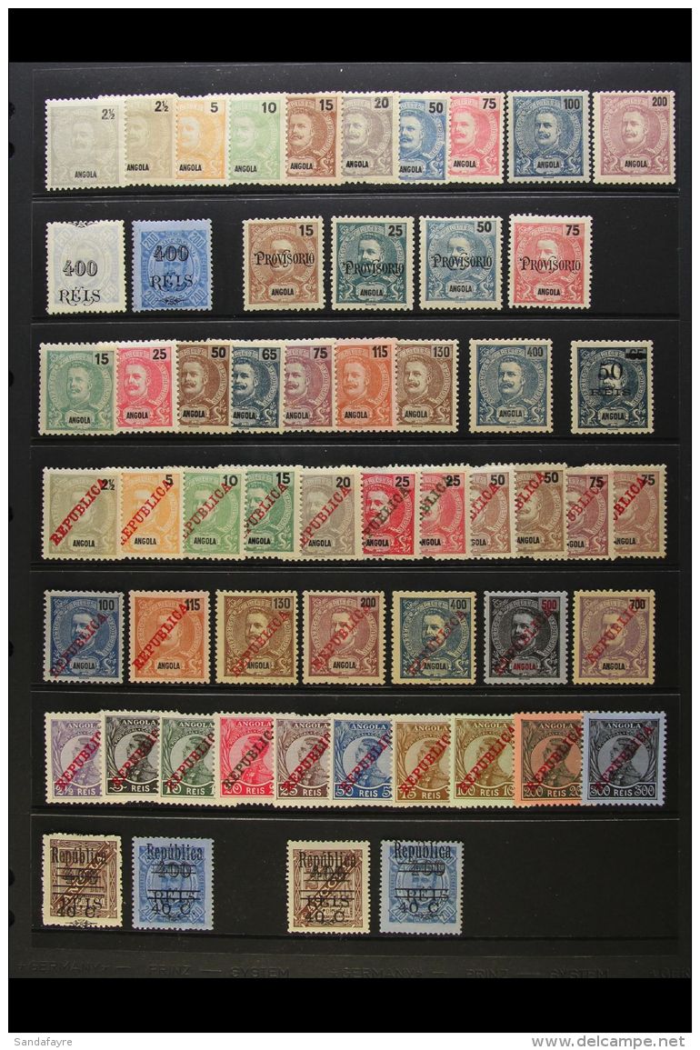 ANGOLA 1898-1925 All Different Fine Mint Collection Which Includes 1898-1901 Carlos Values To 200r, 1902... - Altri & Non Classificati