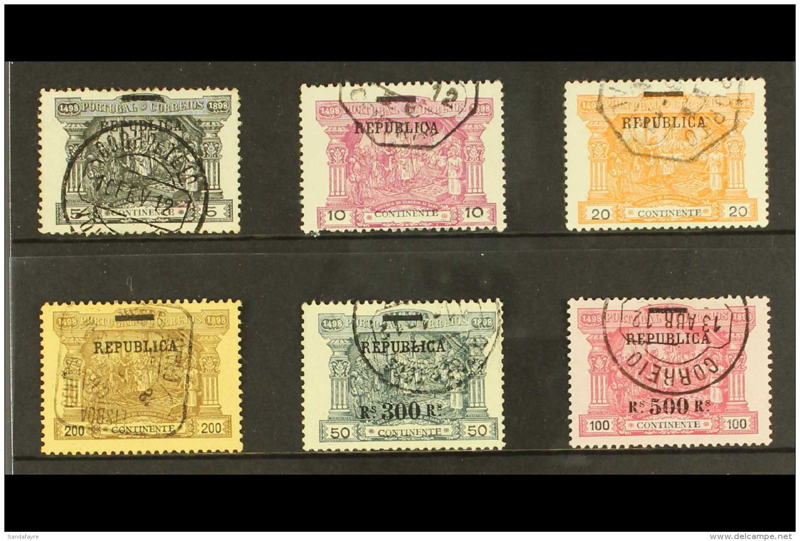 1911 "Republica" Opt Postage Dues Range, Between SG 442-452, Very Fine Used (6 Stamps) For More Images, Please... - Autres & Non Classés