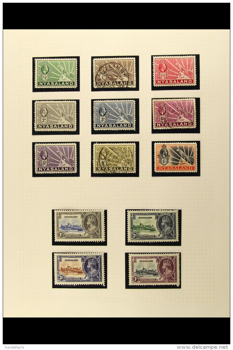 1934-1965 ATTRACTIVE ORIGINAL COLLECTION On Album Pages, Mint And Used (mostly Mint), Generally Very Fine... - Nyasaland (1907-1953)