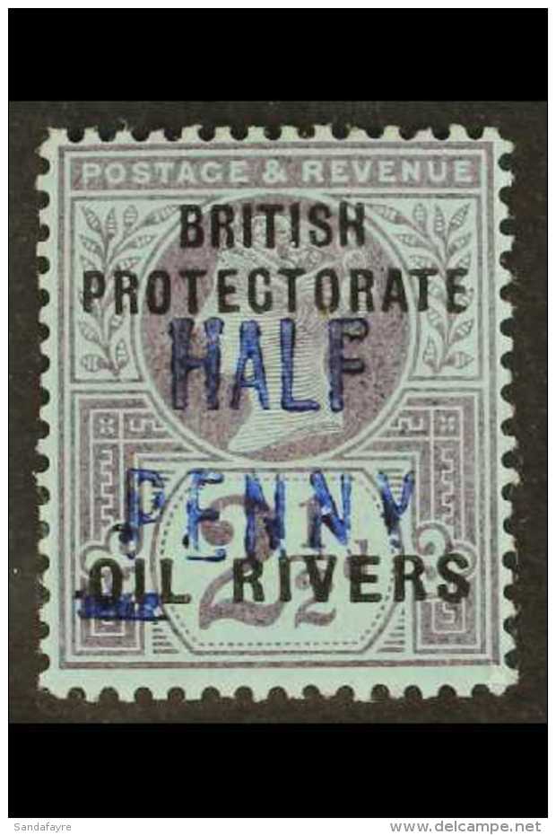 OIL RIVERS 1893 &frac12;d On 2&frac12;d Ovptd Type 4 In Blue, SG 14, Very Fine And Fresh Mint. For More Images,... - Autres & Non Classés