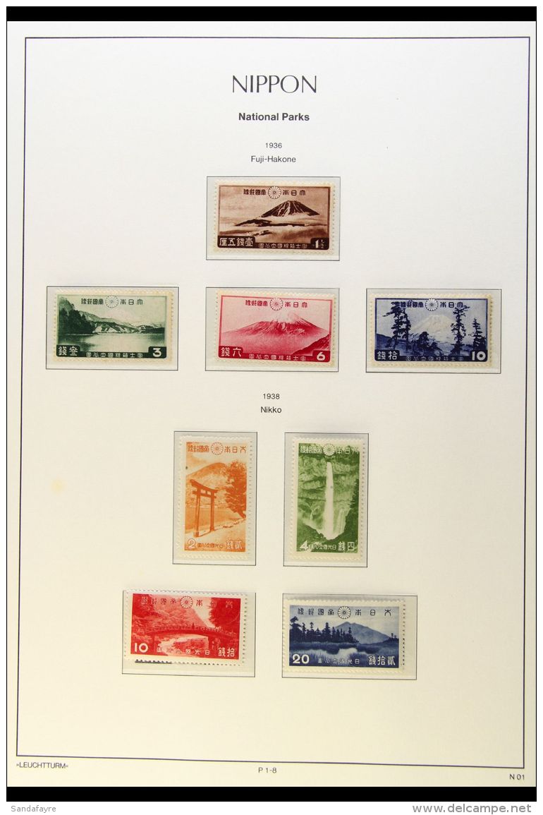 1936-74 MINT "NATIONAL PARKS" COLLECTION A Complete Collection Of Mint Sets Of The Period, Neatly Presented On A... - Autres & Non Classés