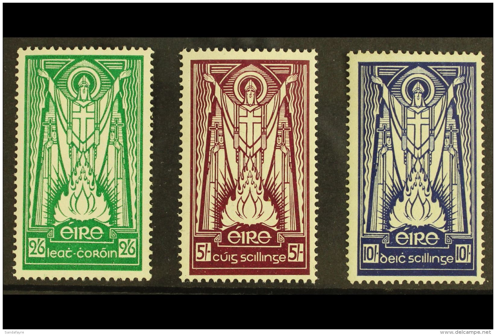 1937 St. Patrick High Values, Watermark Multiple "Se" Complete Set, SG 102/4, NEVER HINGED MINT (3). For More... - Altri & Non Classificati