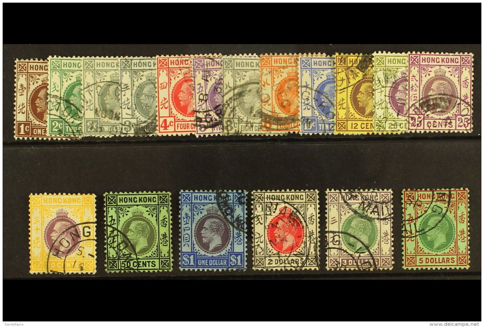 1921-27 Complete Definitive Set, SG 117/132, Fine Used. (18 Stamps) For More Images, Please Visit... - Other & Unclassified