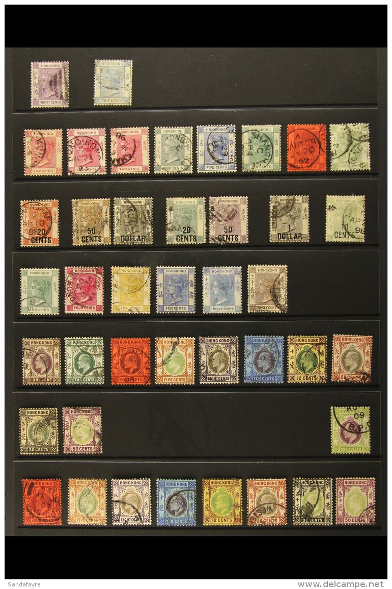 1863-1952 ALL DIFFERENT USED COLLECTION Includes 1863-71 30c Mauve, 1880 5c Blue Wmk CC, 1882-96 Values To 30c... - Other & Unclassified