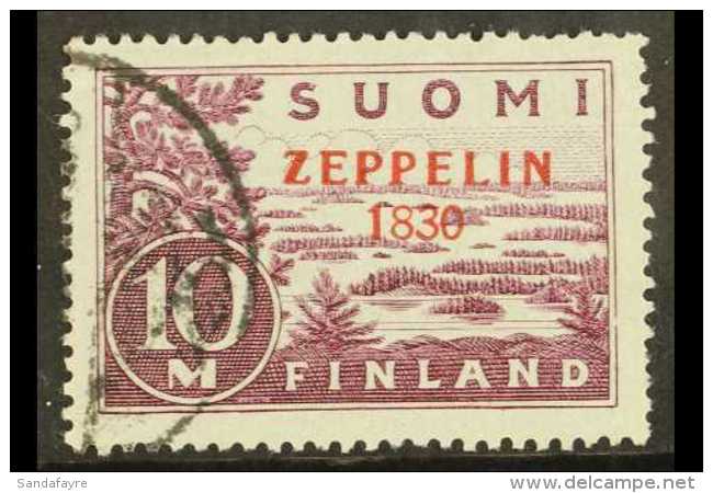 ZEPPELIN FORGERY 1930. 10m Pale Lilac Air Issue Bearing "1830 For 1930" Opt'd Variety, As SG 281a, Mi 161 I, Cds... - Altri & Non Classificati