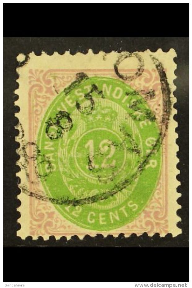 1873-1902 12c Emerald And Greyish Lilac, SG 25, Good Used. For More Images, Please Visit... - Danish West Indies