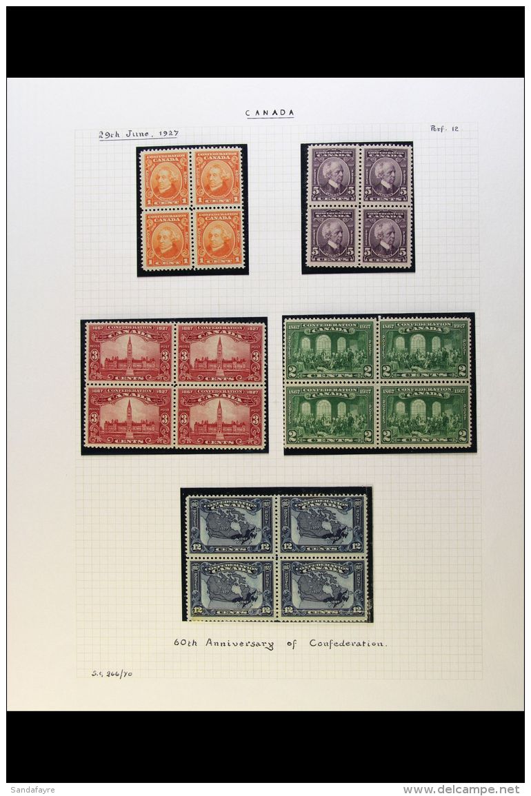 1927-35 SUPERB - BLOCKS OF 4 COLLECTION An Attractive &amp; Valuable Collection Of Mint Multiples Inc Corner... - Altri & Non Classificati