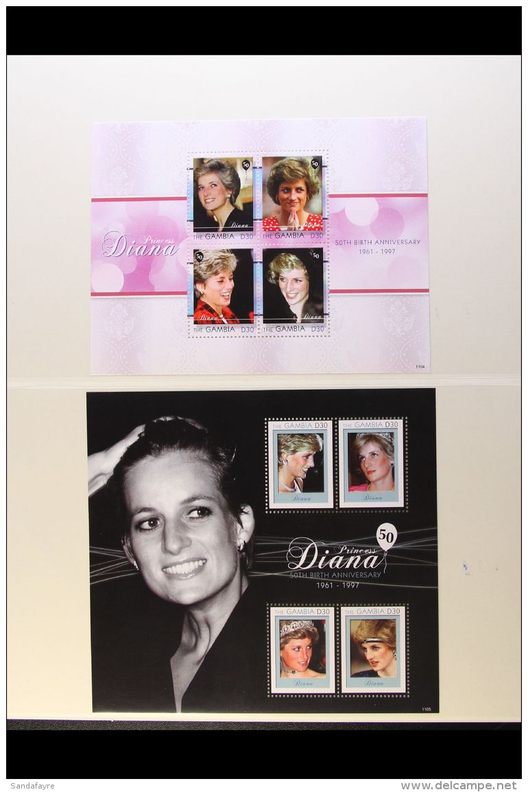 PRINCESS DIANA COMMEMORATION 2007-2011 Princess Of Wales Commemoration (Memorial Anniversary, 50th Birth... - Non Classés