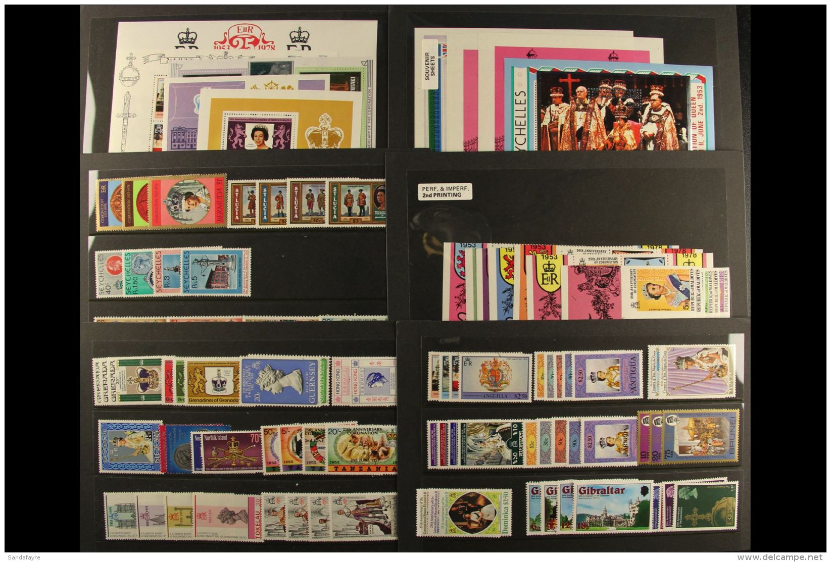 BRITISH COMMONWEALTH 1978 CORONATION OMNIBUS ISSUES All Different Collection Of Stamps, Mini-sheets, Sheetlets... - Altri & Non Classificati