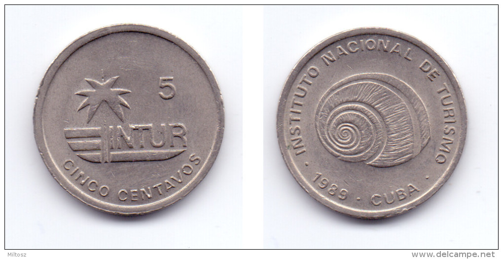 Cuba 5 Centavos 1989 Visitor´s Coinage - Cuba