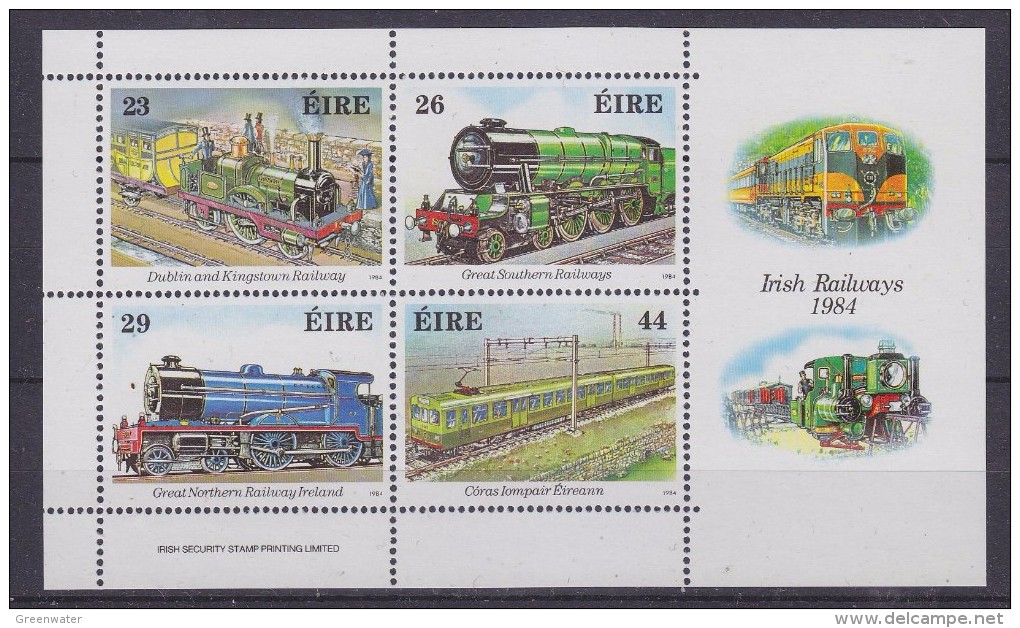 Ireland 1984  Irish Railways M/s ** Mnh (30593) - Blocchi & Foglietti