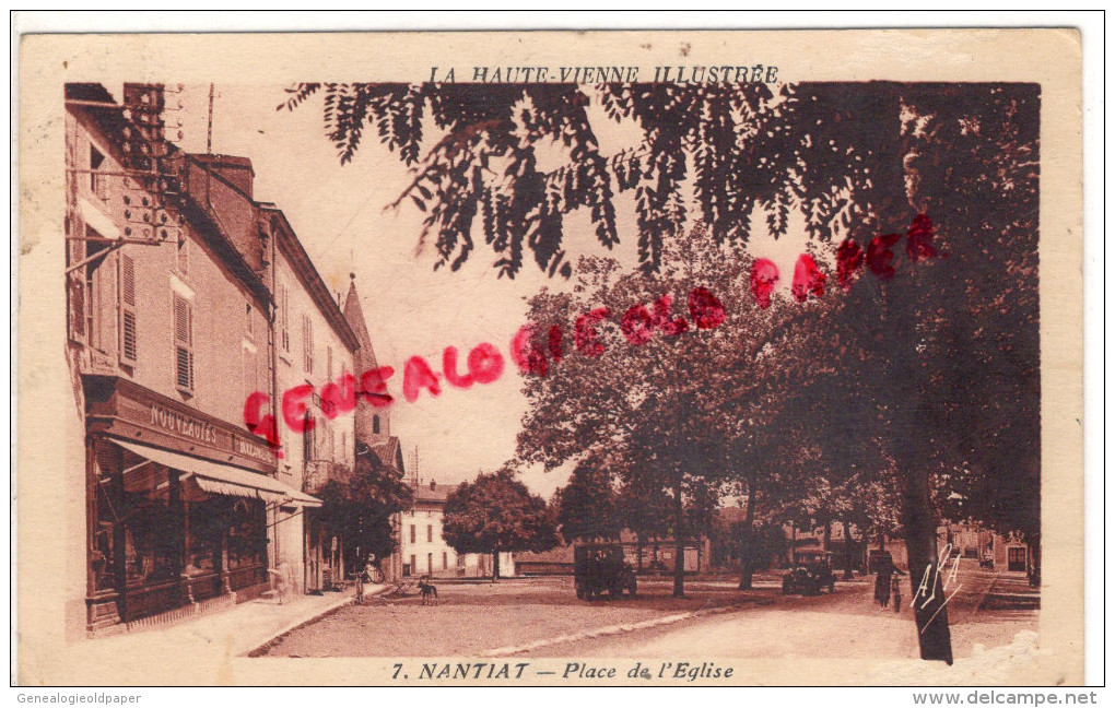 87 - NANTIAT - PLACE DE L' EGLISE - MAGASIN DES NOUVEAUTES - Nantiat