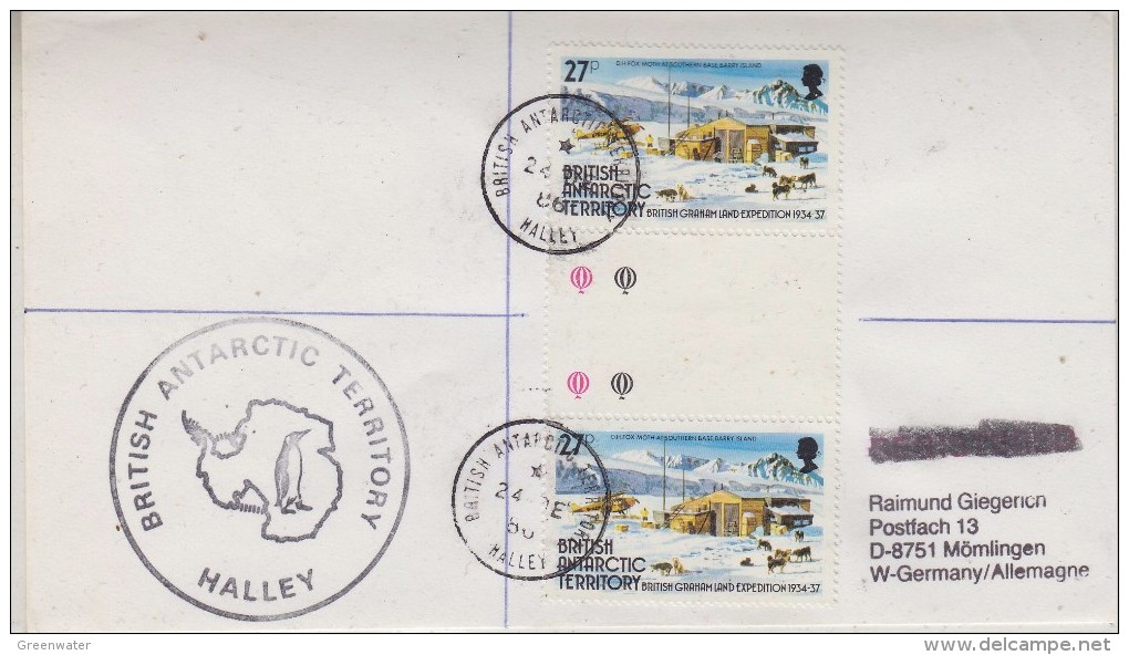 British Antarctic Territory 1986 Halley Cover Ca Haley 24 De 86 (30607) - Cartas & Documentos