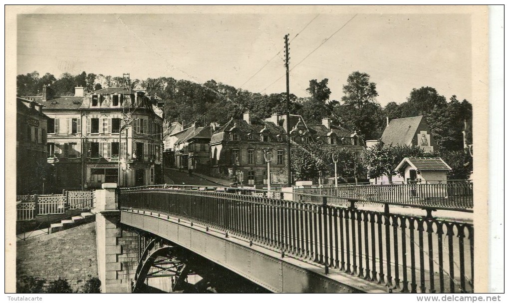 CPSM 95  PARMAIN VUE VERS LA GARE 1950 - Parmain