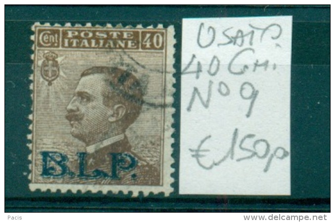 REGNO 1922-23 EFFIGIE B.L.P. 40 C. BRUNO ANNULLATO N.9 - Stamps For Advertising Covers (BLP)