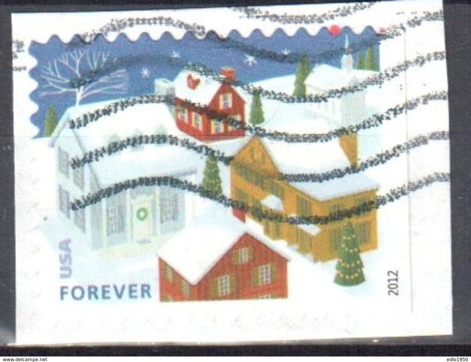 United States 2012 Christmas- Sc # 4715 - Mi 4902 BD - Used - Used Stamps