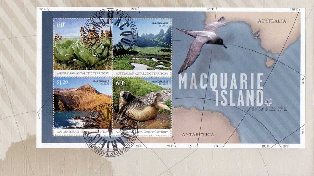 AAT 2010 Macquarie Island 200 Years Minisheet FDC - FDC