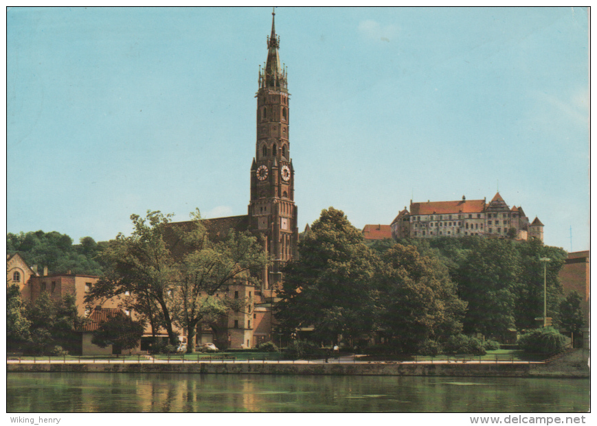 Landshut - Blick über Die Isar Auf St Martin & Burg Trausnitz - Landshut