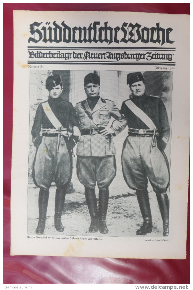 "Süddeutsche Woche" Bilderbeilage der Neuen Augsburger Zeitung, Ausgaben 8/1937 bis 52/1937